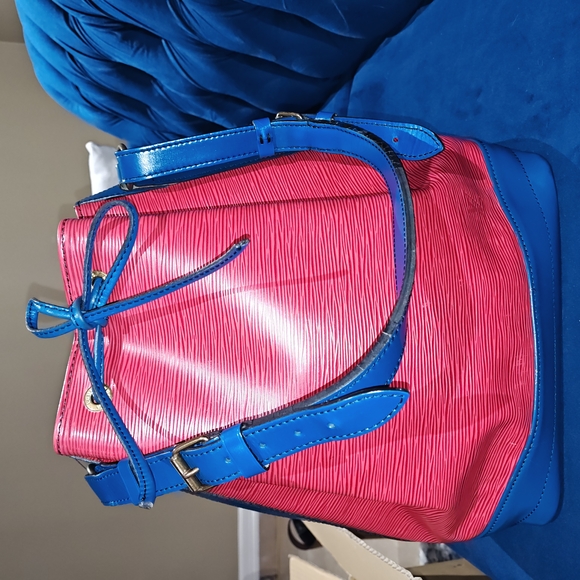 Stylish Pink and Blue Women's Bag - Picture 1 of 12